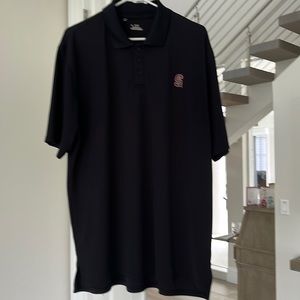 Men’s under armour black Stanford golf shirt